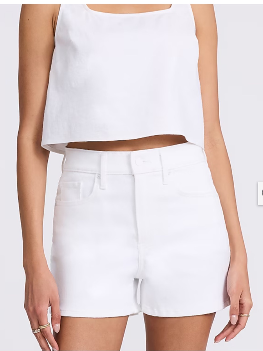 Express High Waisted White 3" Inseam
Mom Jean Shorts